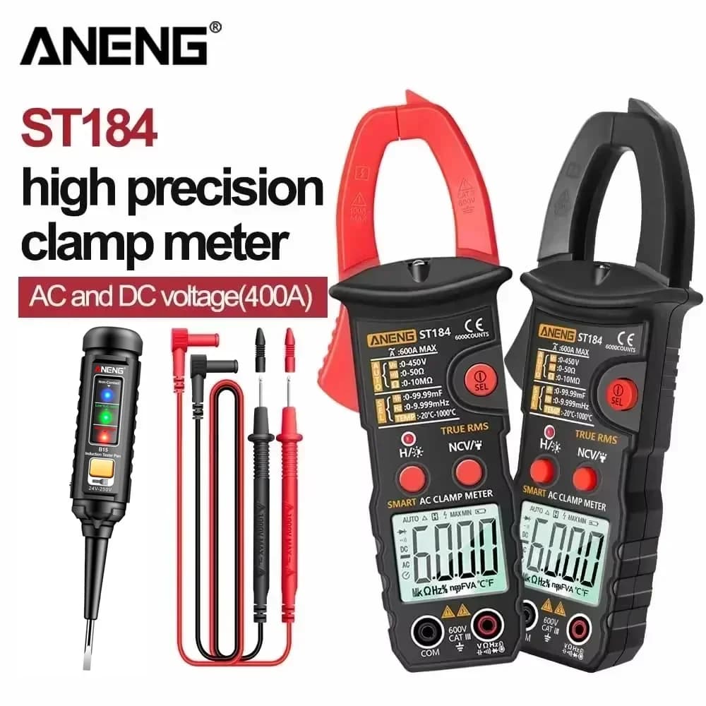 ANENG ST184 Digital Multimeter + B15 Voltage Tester Combo Set |6000 Counts Multimeter NCV Capacitance Resistance Measurement  ﻿