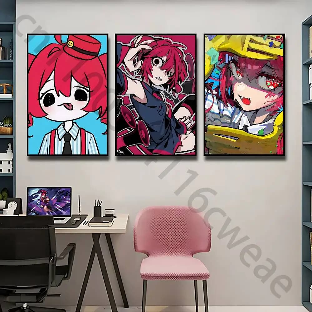 T-teto kasane Poster Self-adhesive Art Waterproof Paper Sticker Coffee House Bar Room Wall Decor