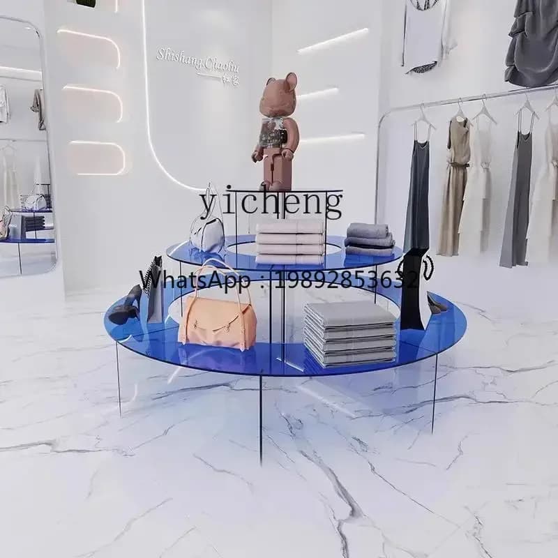 D1Nakajima Display Stand Acrylic Water Table Suspended Table in the Middle of Clothing Store Clothes Bag Booth
