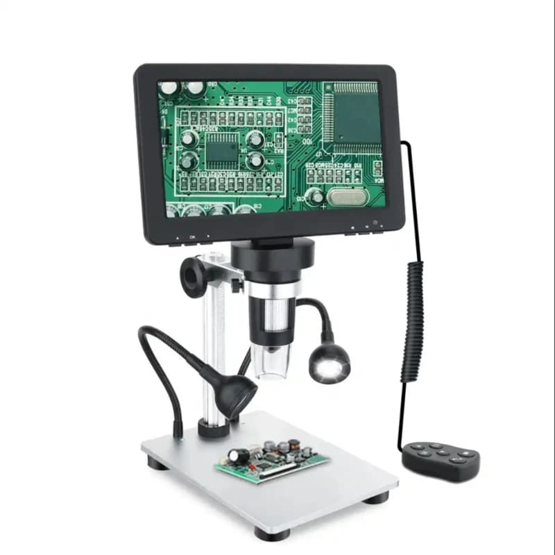 Y5GD 7 Inch Digital Microscope Including Screen USB Connection Multiple Zoom Function Capability LED Light for