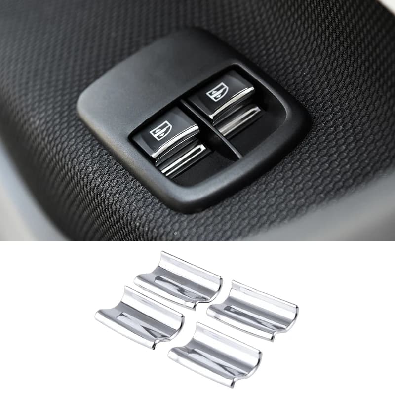 Car Interior Window Lifter Sequins for Smart 453 Fortwo Forfour Window Lift Control Button Switch Cover Trim Accessories Sticker
