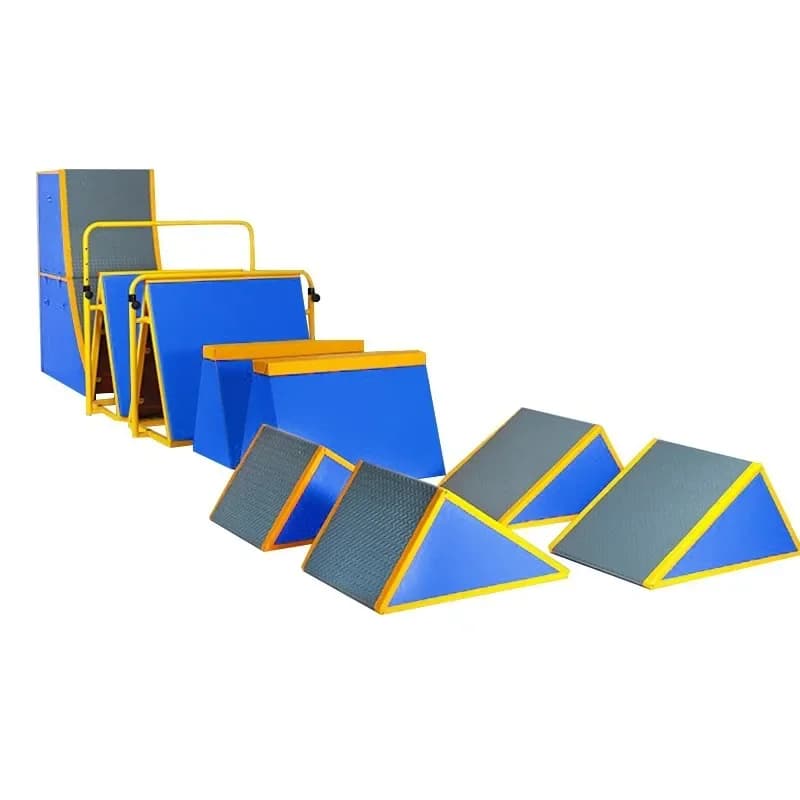 Nine-piece parkour obstacle course set