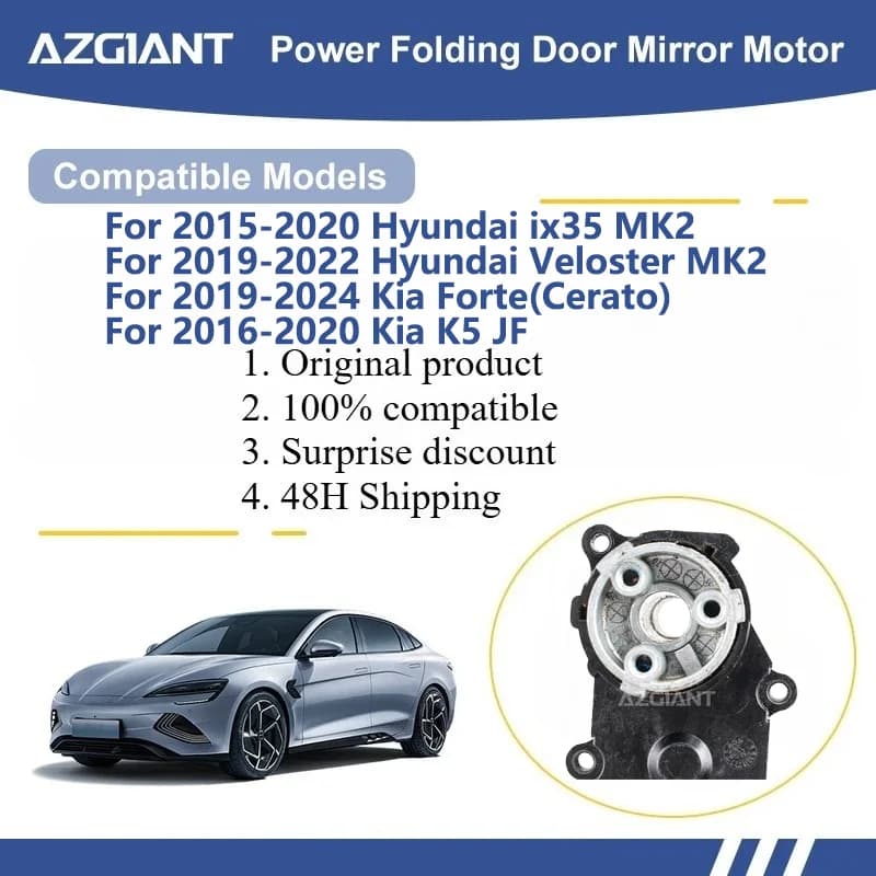 AZGIANT For Hyundai ix35 MK2/Veloster MK2 / Kia Forte(Cerato)/K5 JF/KX3 Car Wing Mirror Authentic Folding Motor Power Assembly