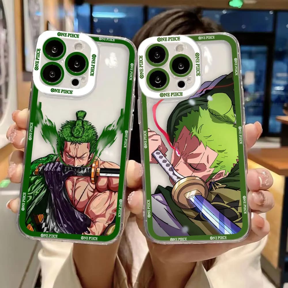 Anime One P-Piece Roronoa Zoro Clear Phone Case For OPPO RENO 15 15F 14 14F 13 13F 12 12F 11 11F 10 8 8Z 8T 7 7Z Z 5 5F 2F Cover