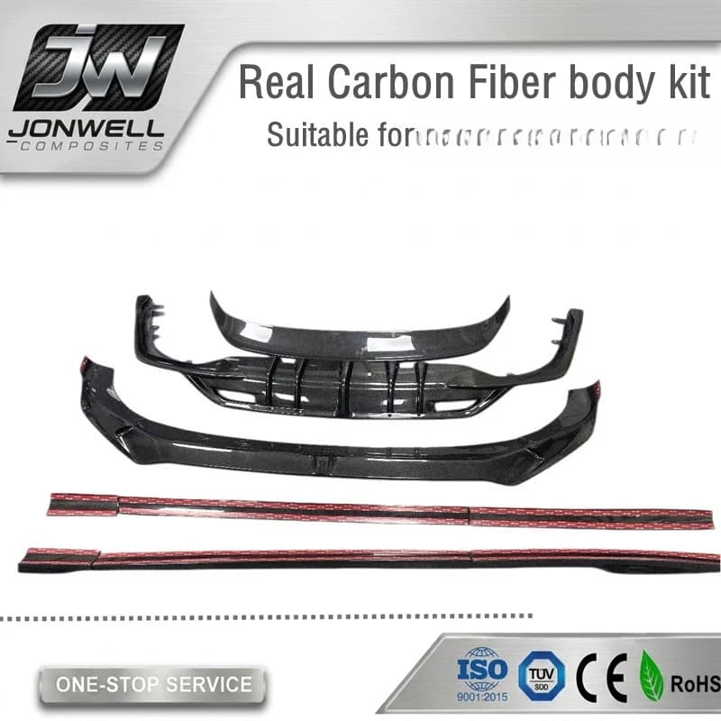 High Quality AD Style Real Carbon Fiber Full Body Kit Exterior Modification Parts Fit For Genesis GV70 2022-2023