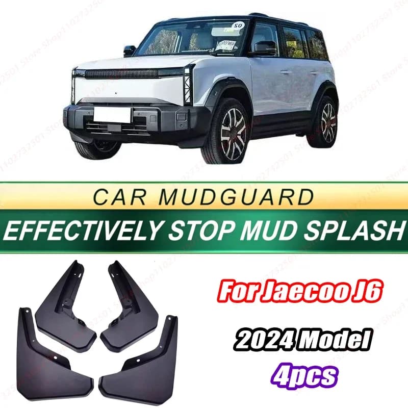 For Jaecoo J6 2024 Model 4PCS Front Rear Mud Flaps Splash Guards Fender Mudguards Auto Accessories
