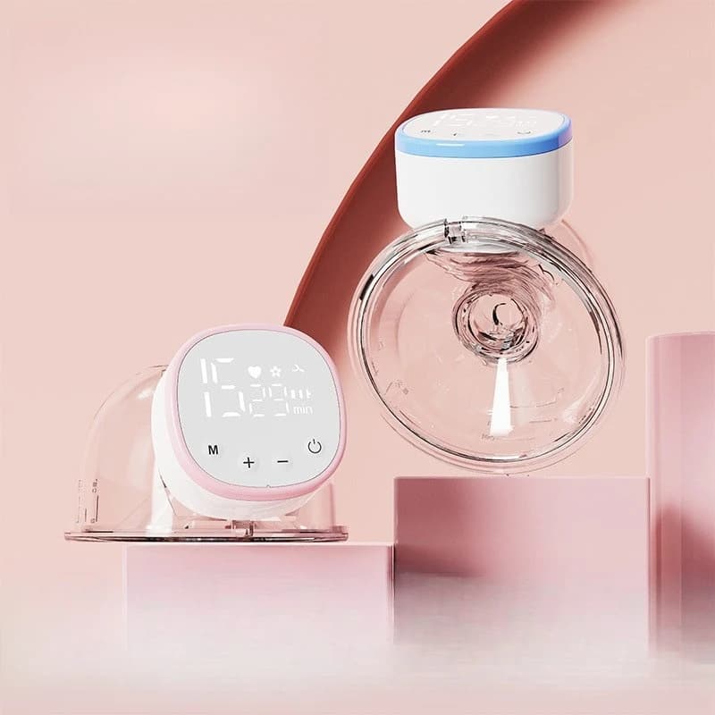 Electric Breast Pump, Full Automatic Without Support, Large Suction Silent Breast Pump, Portable Wearable Electric Breast Pump