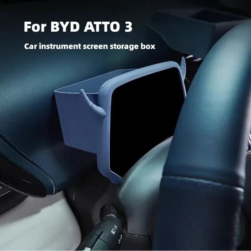 Car Instrument Screen Storage Box Central Navigation Screen Storage Box For BYD ATTO 3 YUAN UP Plus 2022 2023 2024