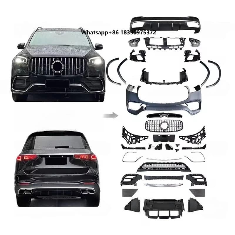 Factory Body Kits for Benz X167 W167 Gls-Class Upgrade to Gls63amg Car Bumpers Front Grille Diffuser Tips Over Fenders