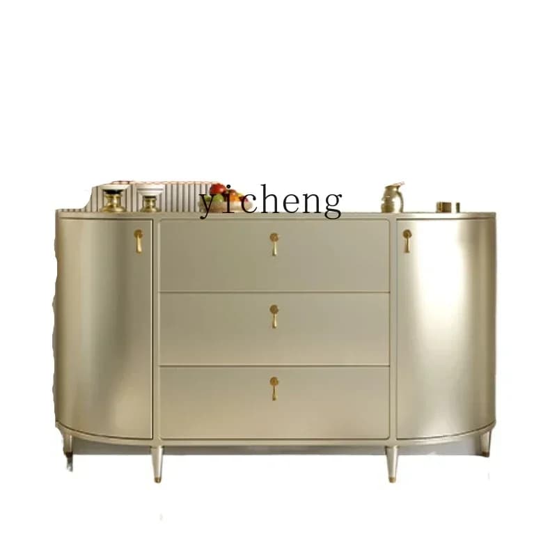 GZ-i6.3 Home Entrance Cabinet Solid Wood Modern Simple Wall Dining Side Cabinet Living Room Partition Storage Locker