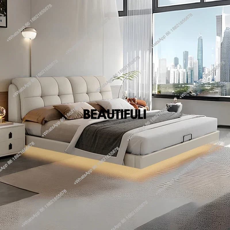 Designer Princess Double Bed Bedroom Waterproof Wooden Luxury Double Bed Full Size Headboards Cama Matrimonial Home Furniture
