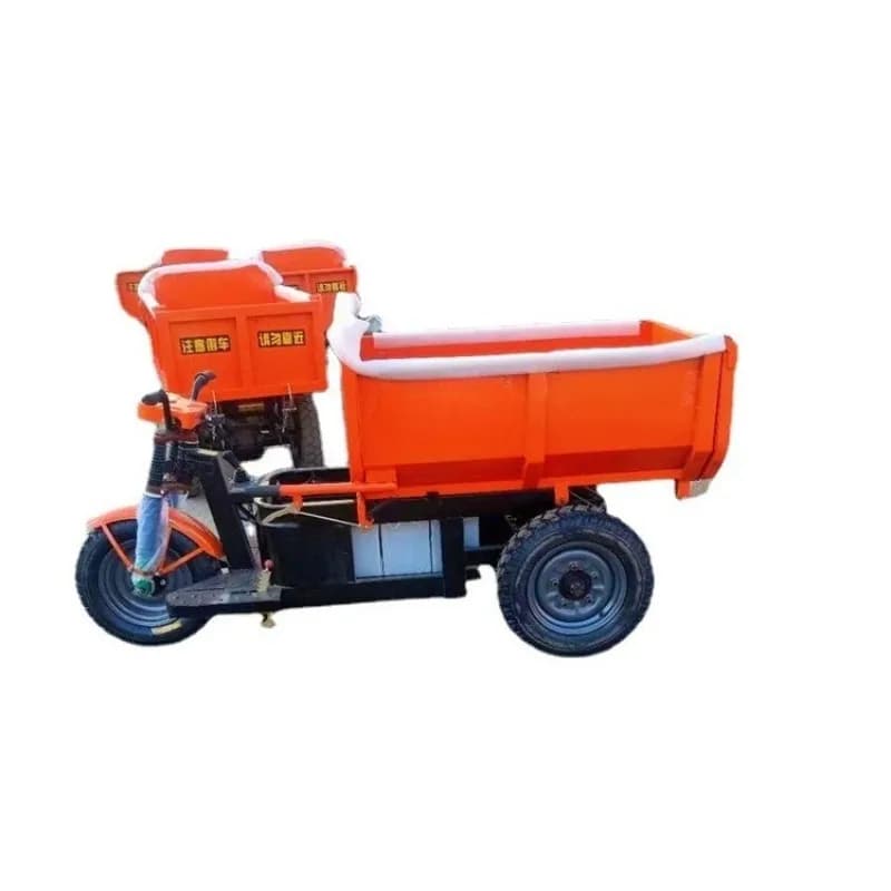 Construction site electric tricycle big cavalry transport breeding pull concrete pull brick car ******* electric vehicle