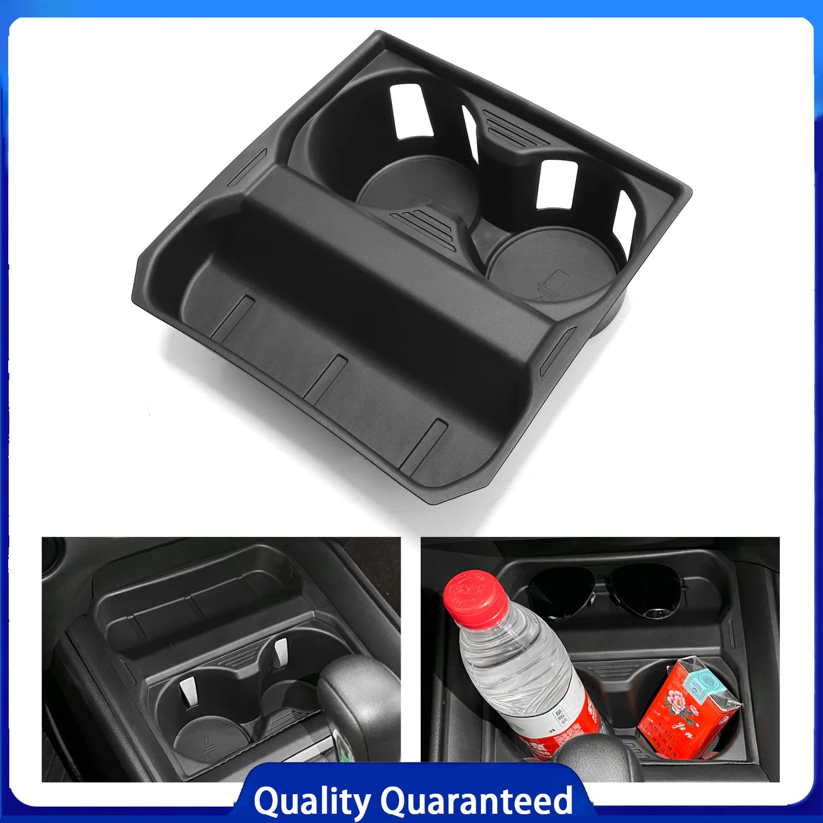 Center Cup Holder Shock Absorbing Central Armrest Cup Storage Box Tray Tidying For Mazda CX 50 2023-2026 TPE