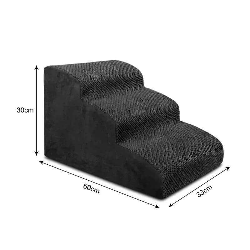 3-Layer non-slip bottom removable eco-friendly dog ramp bed pet stairs orthopedic luxury three-step memory foam dog stairs