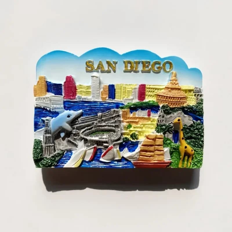 United States Fridge Stickers San Diego Souvenirs America New York Las Vegas Seattle Fridge Magnets Home Decor Wedding Gifts