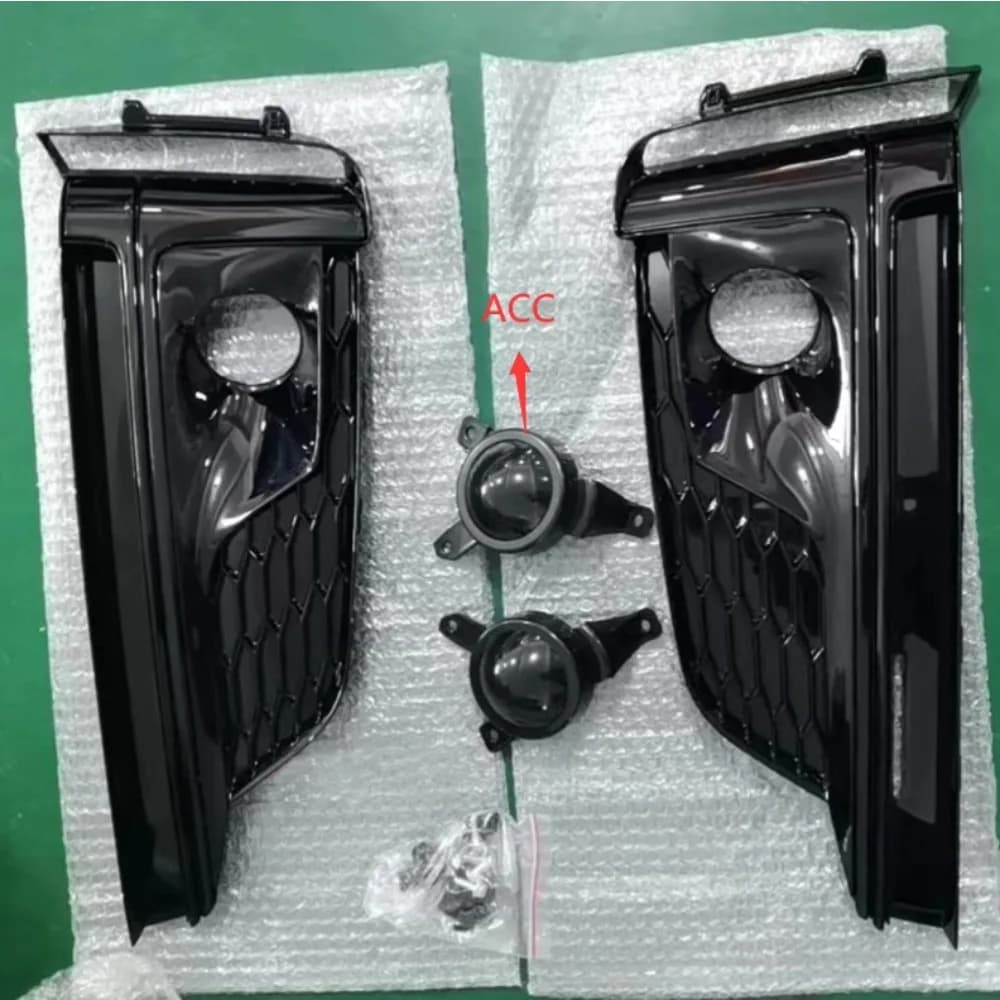 Suitable for Audi A5 2017-2020 Modified S5 Fog Light Frame Grille High Matching with Hole Decoration ACC