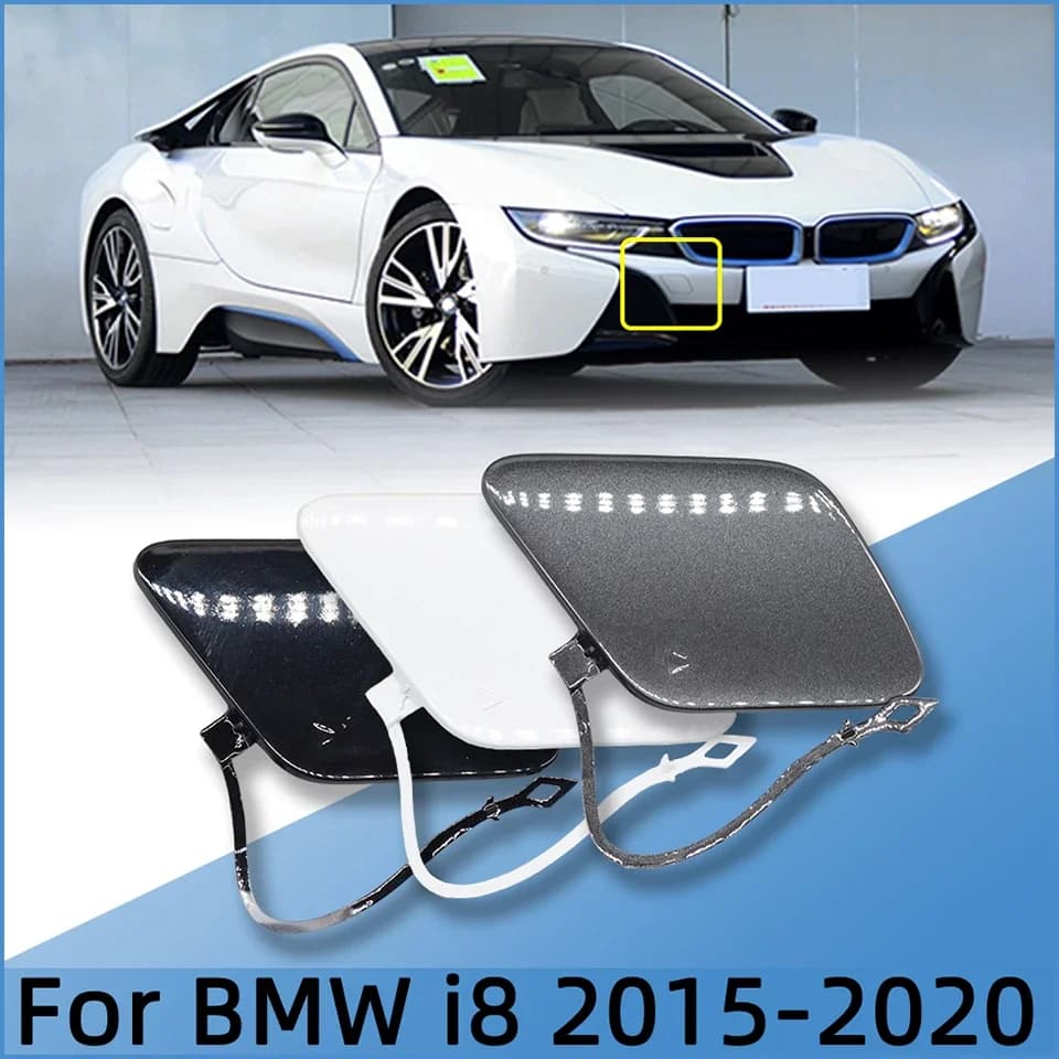 For BMW I8 2015-2020 I12 LCI I15 Custom Painted White Grey Black 51117372145 High Quality Front Bumper Towing Eye Hook Cover Lid