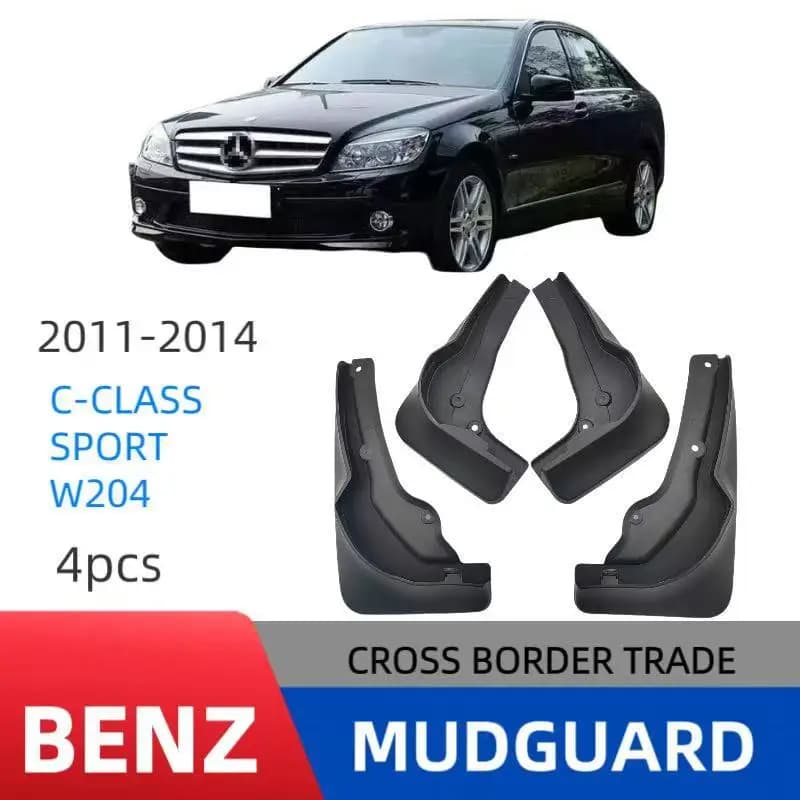 Suitable for Mercedes-Benz C-Class Sport W204 2011-2014 Mud Flaps Car Splash Guards Fender Protectors