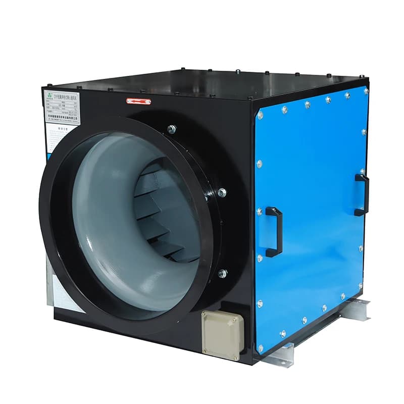 Ultra High Pressure Small Volume Centrifugal Fan with Backward Inclined Blades 380V AC Motor 1500 RPM Iron Construction