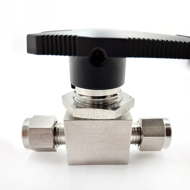 Stainless steel SS316 double ring high pressure compression ball valve instrument ball valve