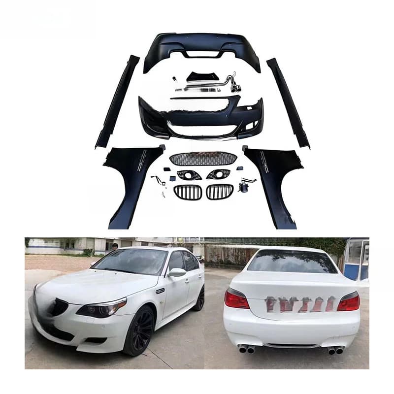 High Quality M5 Style Modified Body Kit Fit For 5 Series E60 Front Rear Bumper Fender Car Exterior Surround Modification Accesso