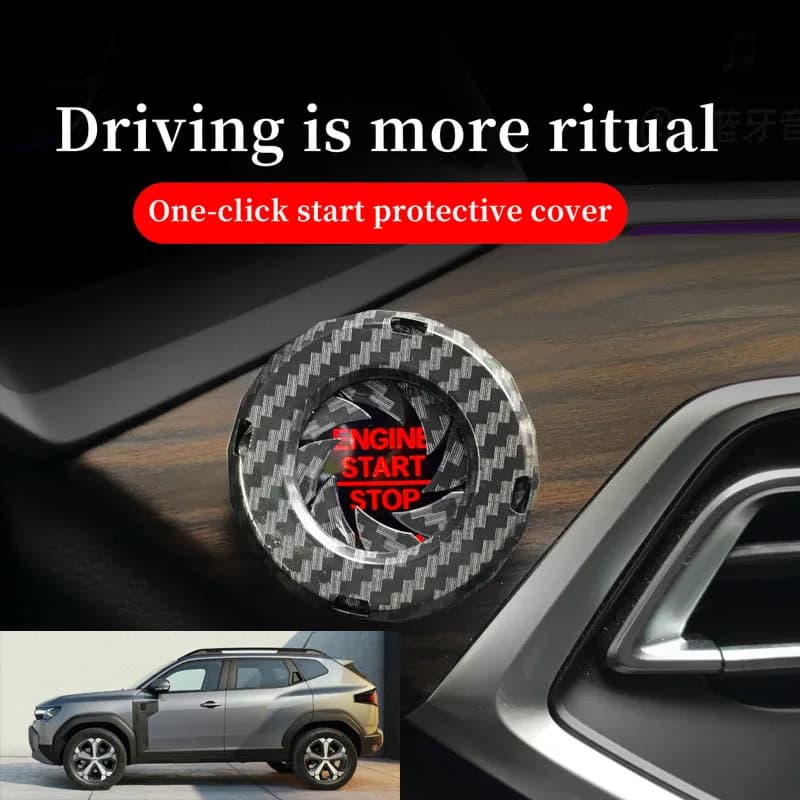 FOR Dacia Car one-button start decorative ring knob-type decorative cover ignition device switch hidden protective cover