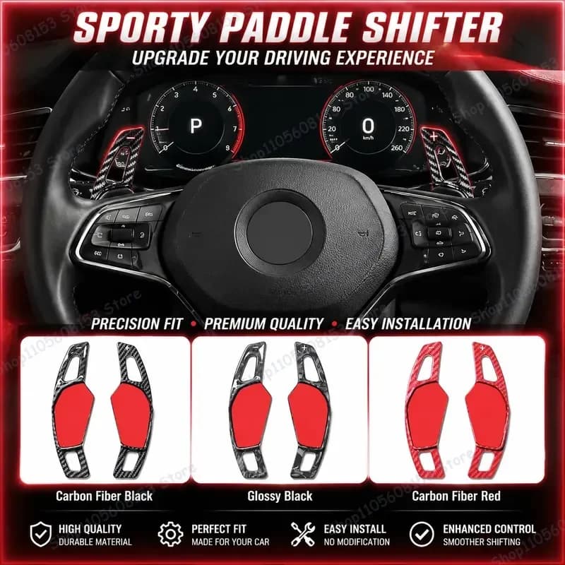 for Volkswagen Skoda Octavia Speed Steering Wheel Shift Paddle Gear Shifter for Auto Racing Driving Performance Upgrade