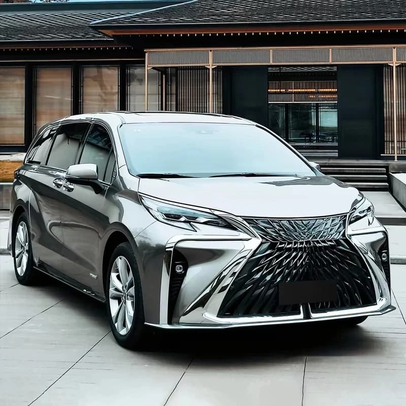 Modified Sienna 21-24 ABS Glossy Body Kits LZ200 Large Encircled Grevia Front Bumper Insurance Net Accessories New Long Line