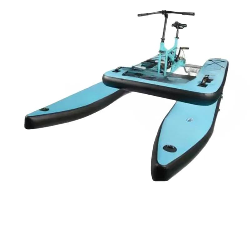 Single water bicycle Inflatable pontoon water cycling bicycle Leisure bicycle Wading supplies