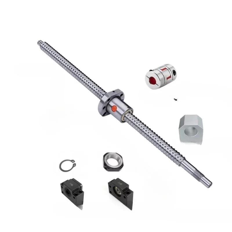 Numerical control machine printer 350 mm 400 mm 600 mm 1205 linear motion support motor core steel ball screw set
