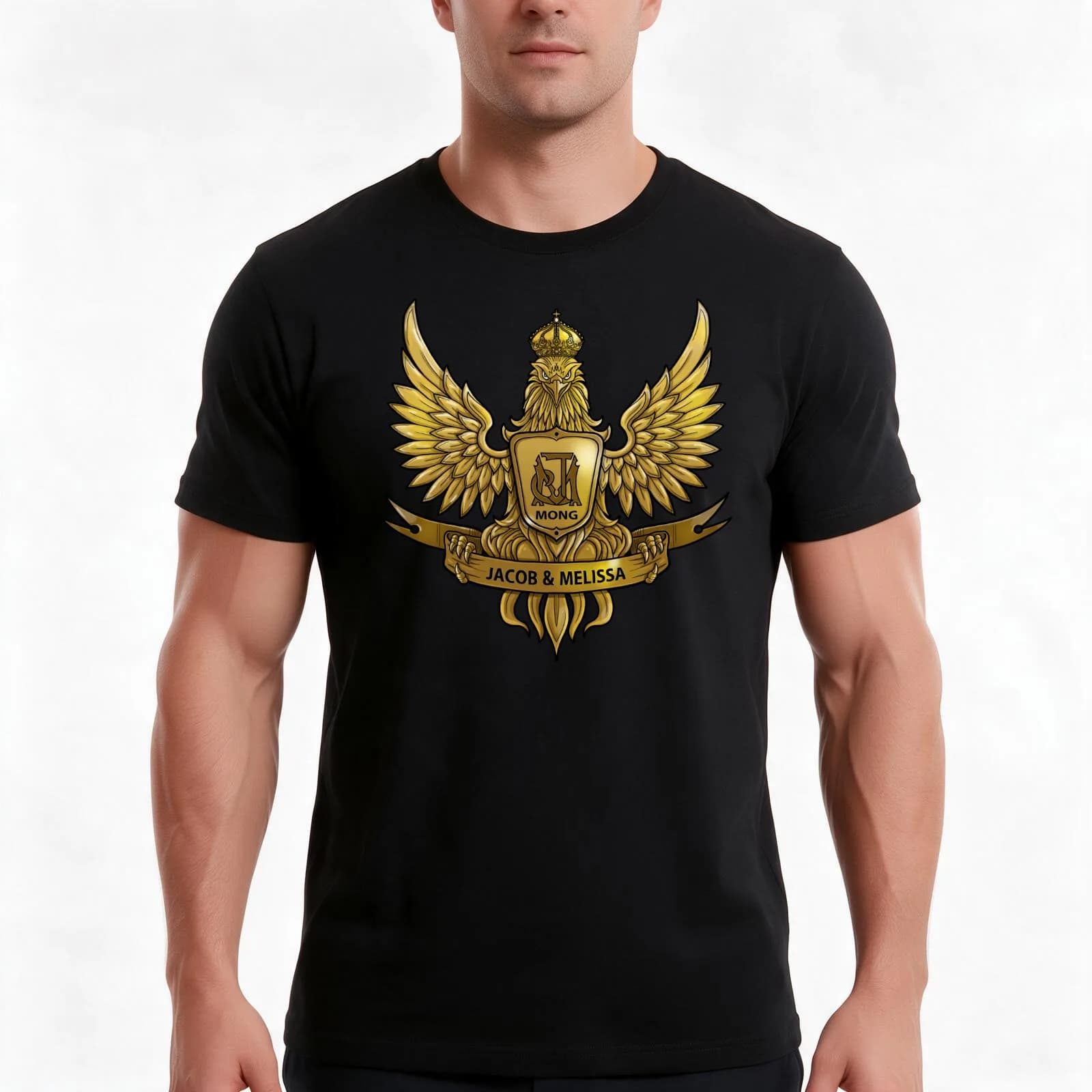 Family Logo Mong T-Shirt, Summer Casual Cotton Tee, Oversized Streetwear Tops, Vintage Graphic Print, Loose Fit Short Sleeve