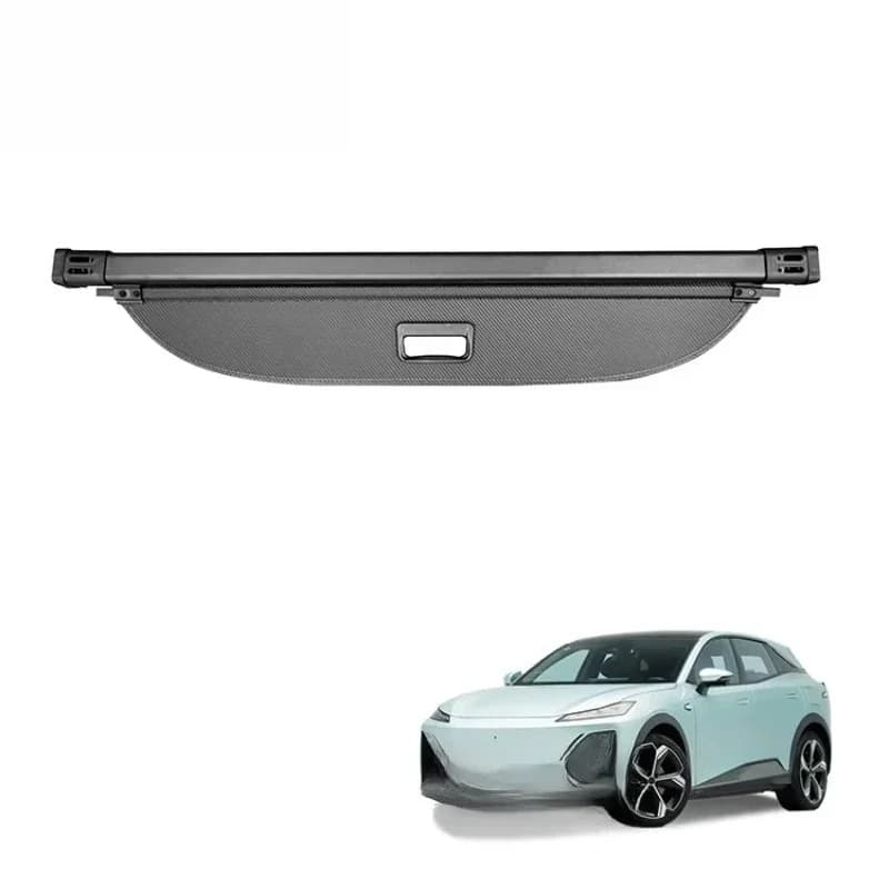 Car rear retractable compartment luggage shielded goods luggage cover leather safety sunshade