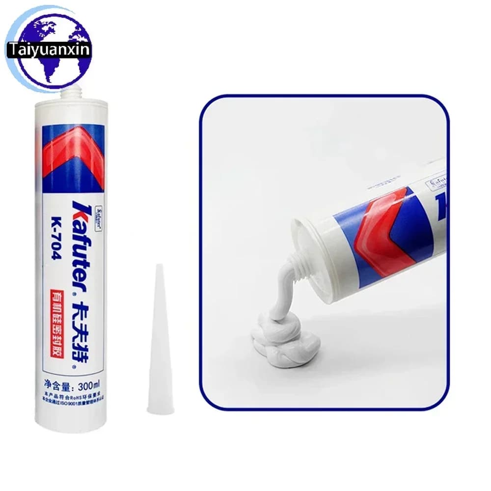 1PCS 704 Silicone Rubber K704NB White 300ml High Temperature Electronic Circuit Board Component Fixing,Insulating Encapsulant