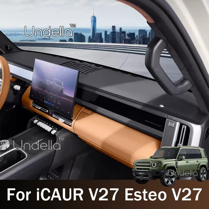 For ICAUR V27 Esteo V27 2026 2027 Car Dashboard Cover Instrument Panel Mat Sun Shade Anti-slip Carpet Pad Decoration Accessories