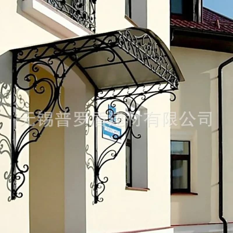 HYS Customized French wrought iron door, forged double door, villa garden garden ,  canopy manufacturer