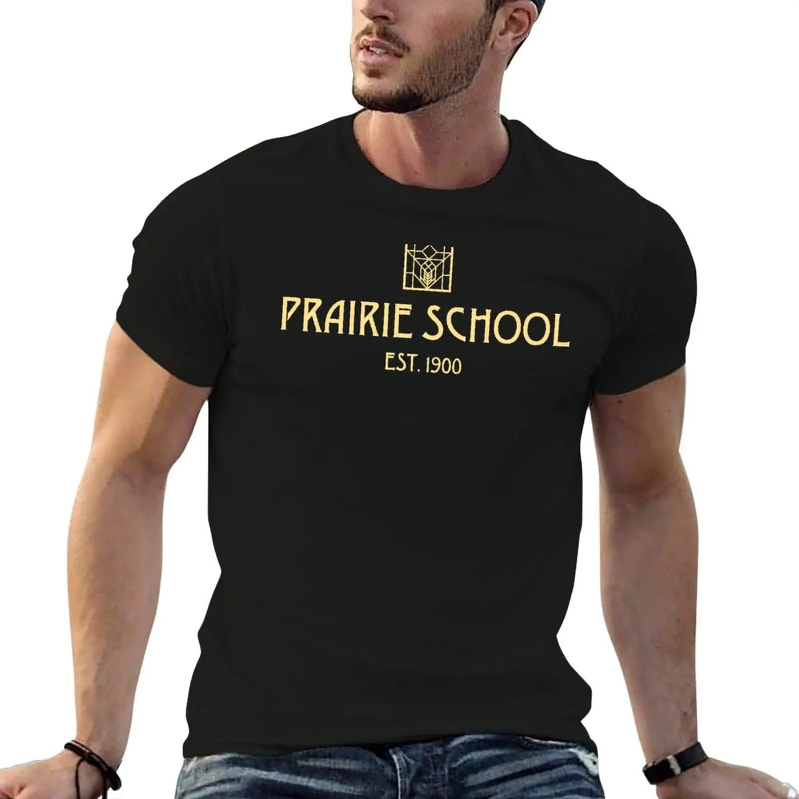 Prairie School T-Shirt Louboutins Man t-shirt workout shirts for men