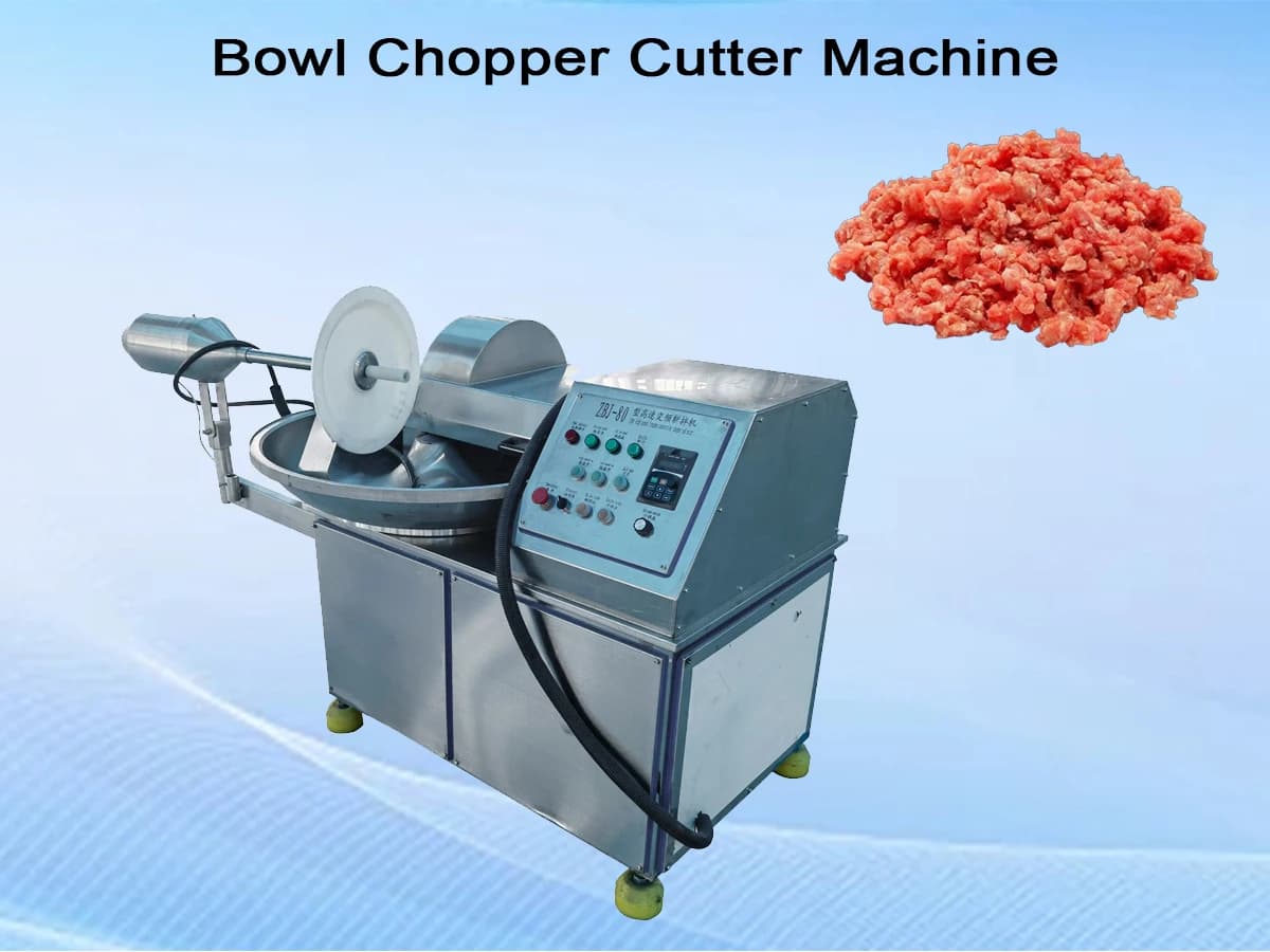 Durable Multi-functional Meat Processing 10l Machine Saucisse Bowl Cutter for Meat Vegetables Sausage