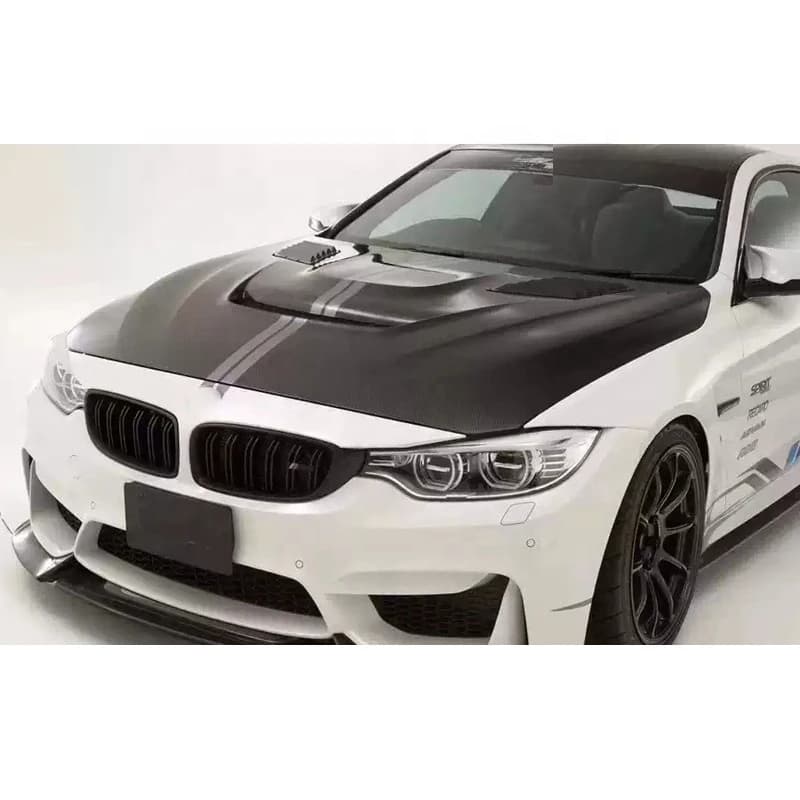 Hot Selling Vented Carbon Fiber Front Engine Hood Bonnet Fit F80 F82 F83 Aftermarket Auto Body Replacement Parts