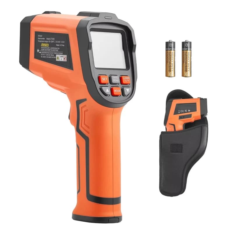 Infrared Temperature Gun - Dual Mode -22F to 2912F with Type K Thermocouple and Dual Laser