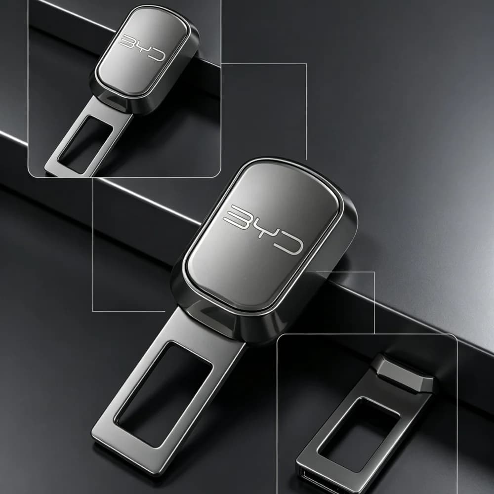 Car Safety Belt Buckle Plug Extension Clip Protector Interior Accessory For BYD Song Plus Atto 3 Yuan Plus Han Tang EV