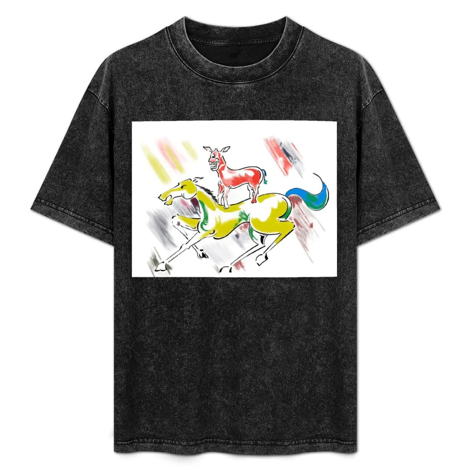 Majnu Bhai Painting T-Shirt Plus Size Gym Sports T-Shirt