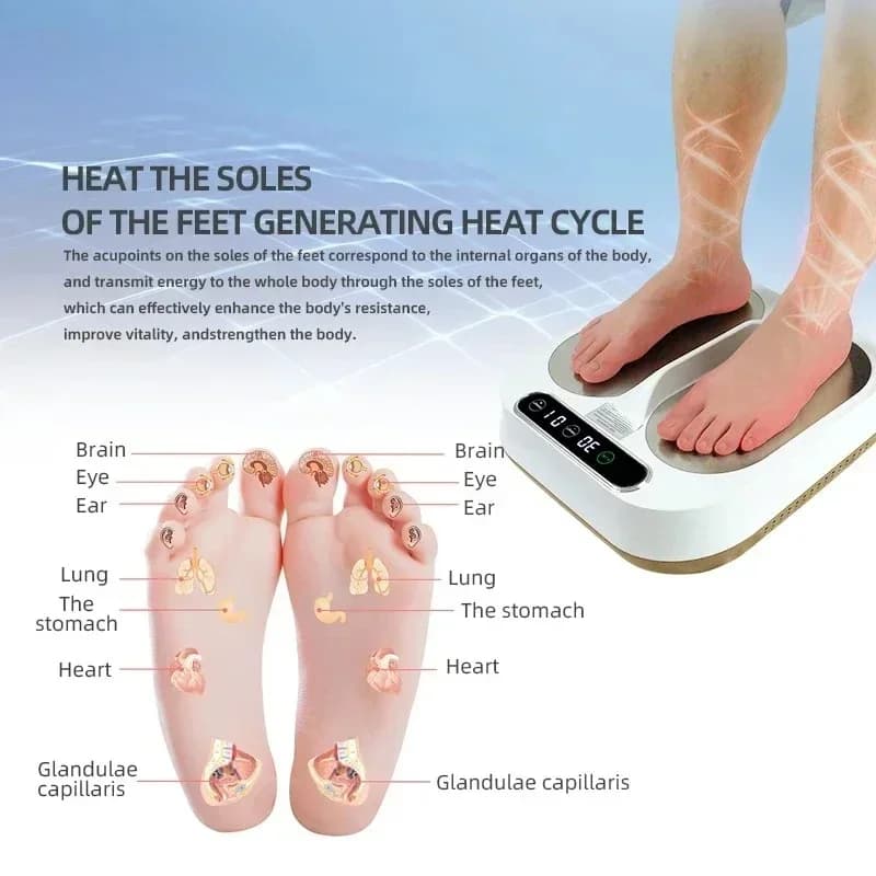 Best sell 2025 Olylife Tera P90 Ems Foot Massager Terahertz Physiotherapy Foot Heat Magnetic  P90 For Joint Pain
