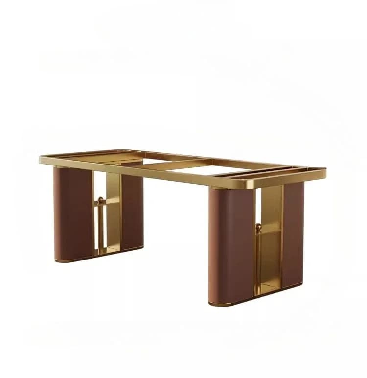 High-grade table leg bracket stainless steel leather table foot