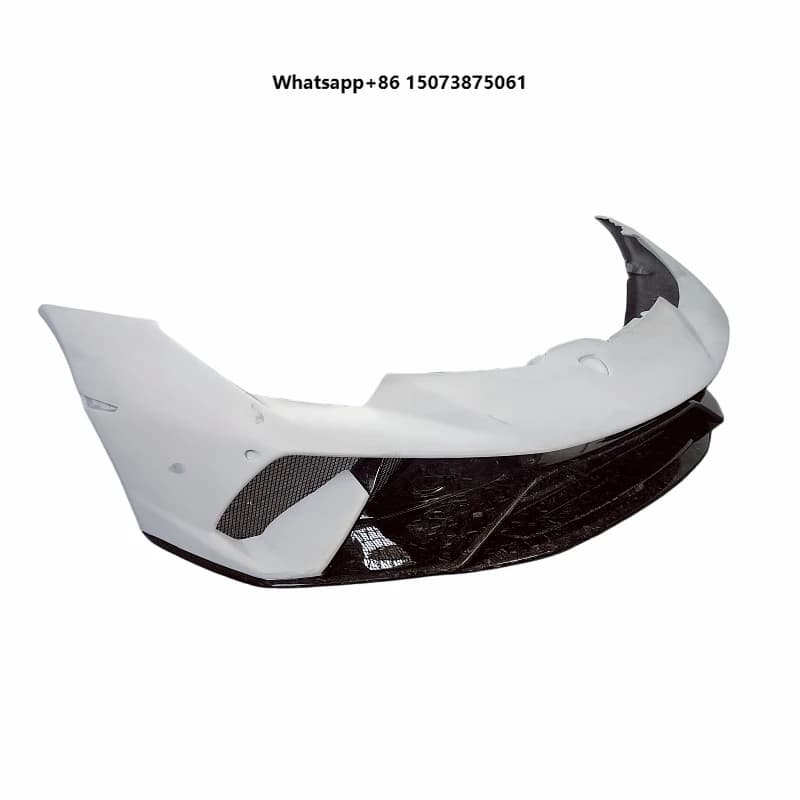 High Quality P-style Forged Grain Semi Carbon Fiber Front Bumper for LP610 Body Kit Rear Bumper Rear Spoiler