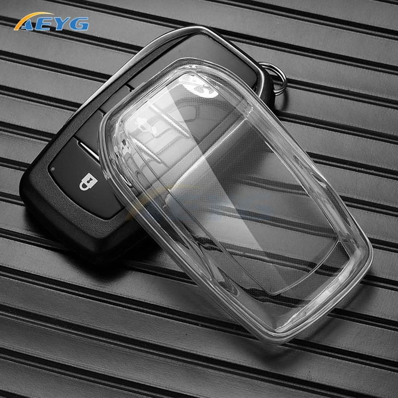TPU Car Remote Key Case Cover For Toyota RAV4 Crown Hilux Fortuner Camry Land Cruiser Prado Protect Shell Fob Accessories