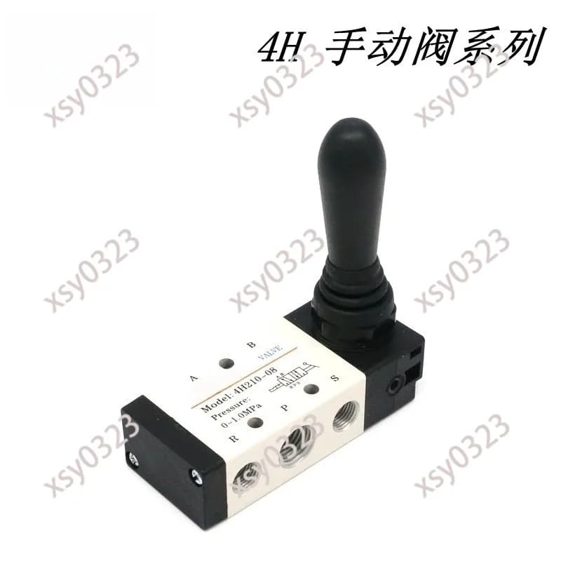 Two Position Five Way Manual Valve, Hand Operated Pneumatic Directional Control Valve 4H210-08