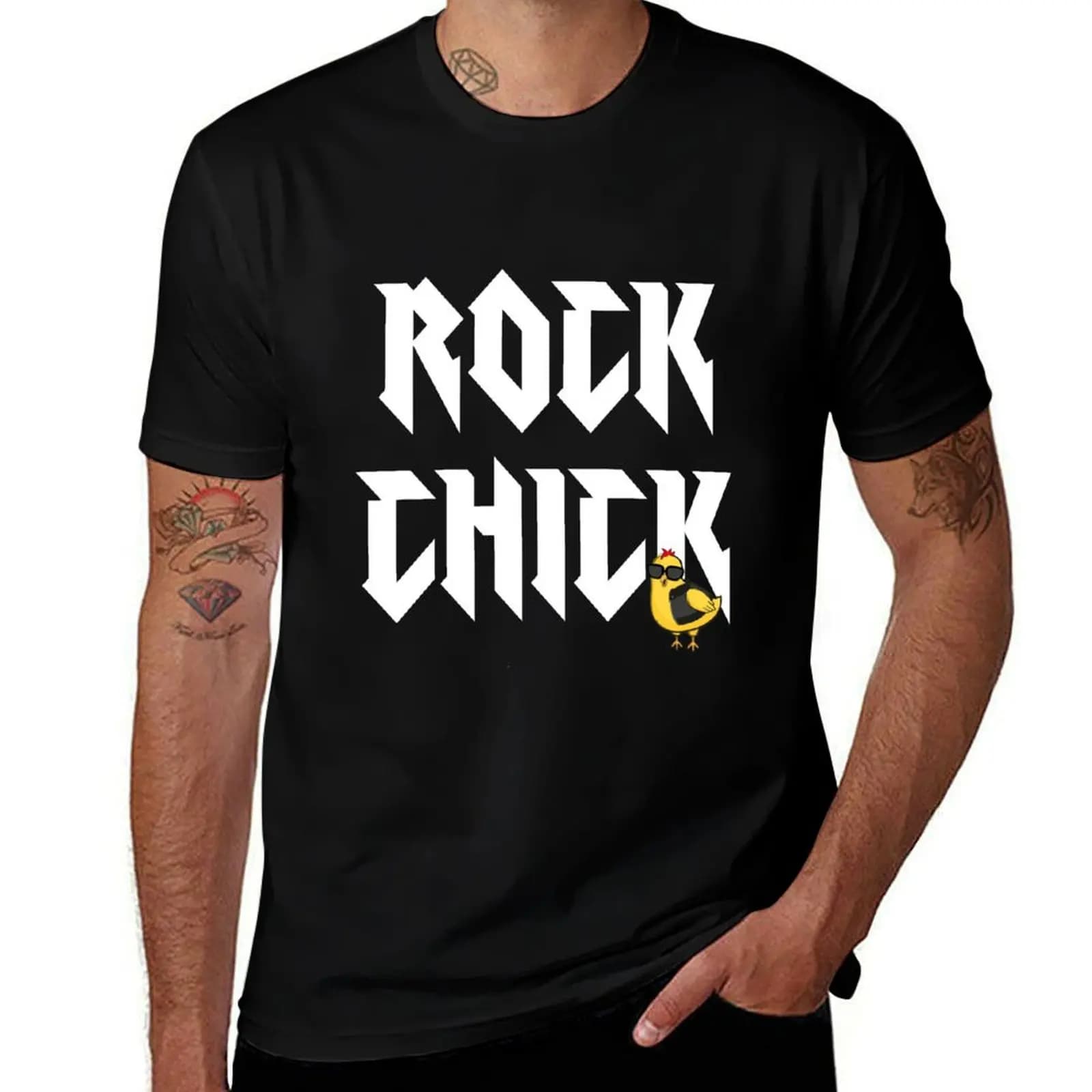 Rock Chick T-Shirt Trendy Casual Short Sleeve Shirt T-Shirt