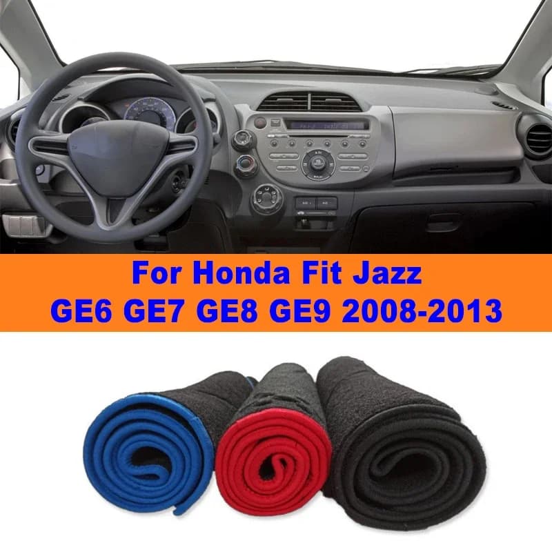 Anti-Glare Dashboard Cover Dash Mat Non-Slip Sun Shade Pad Interior Protector For Honda Fit Jazz GE6 GE7 GE8 GE9 2008-2013 2009