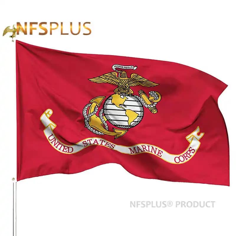 USMC Flag US Marine Corps 3x5 Feet Hanging Flying Home Party Decorative 90x150cm American Army Flags And Banners United States