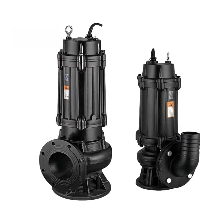 WQ Series Non Clog Submersible Sewage Pump 380V Electric Dirty Water Drainage 1.5hp Sewage Pump  for Wastewater Treatment